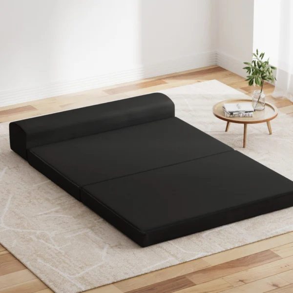 Giselle Bedding Foldable Mattress Folding Foam Bed Mat Double – Black