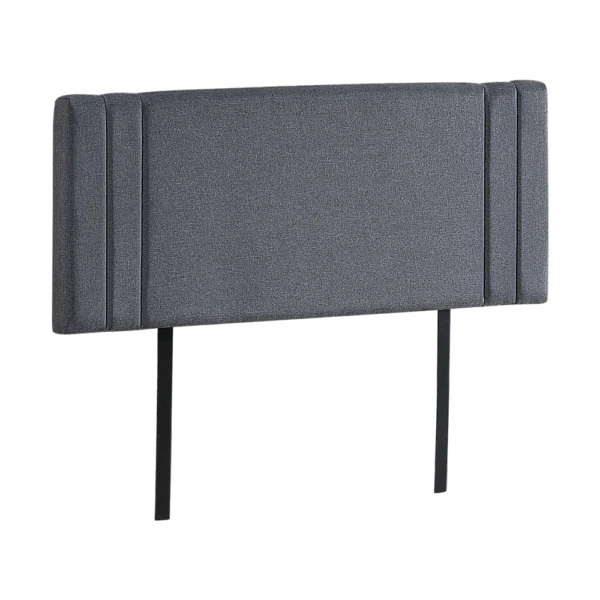 Linen Fabric Double Bed Deluxe Headboard Bedhead – Grey