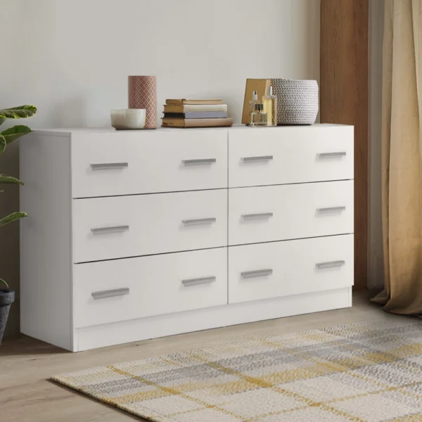 Artiss VEDA Chest of 6 Drawers – White