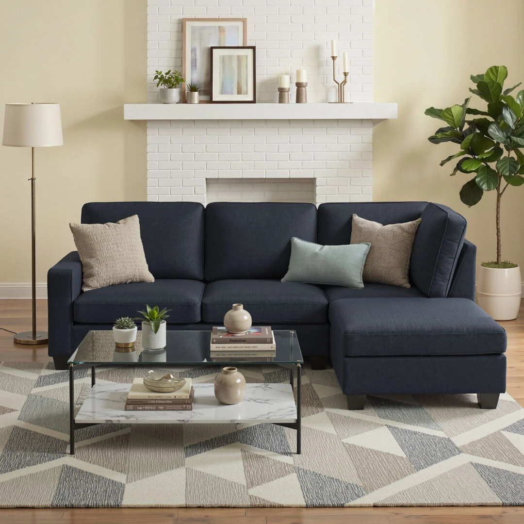 Artiss Modular Sofa Chaise Set 4-Seater – Dark Grey