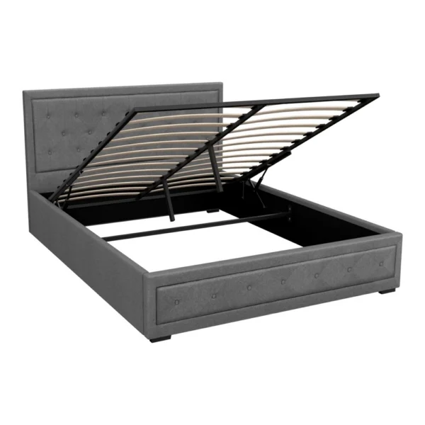 Artiss TIYO Queen Gas Lift Bed Frame – Grey