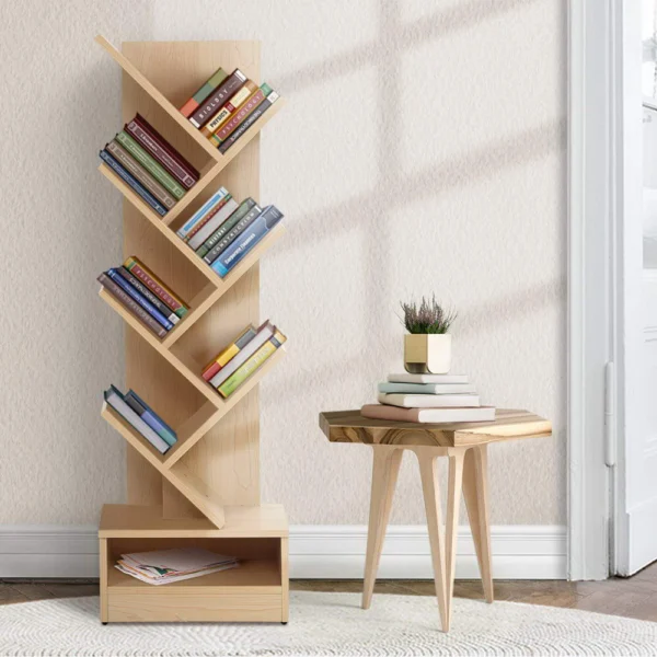 Artiss ECHO Tree Bookshelf 7 Tiers – Oak