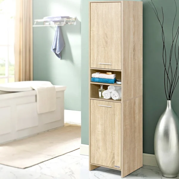 Artiss Bathroom Cabinet Storage 185 cm Wooden