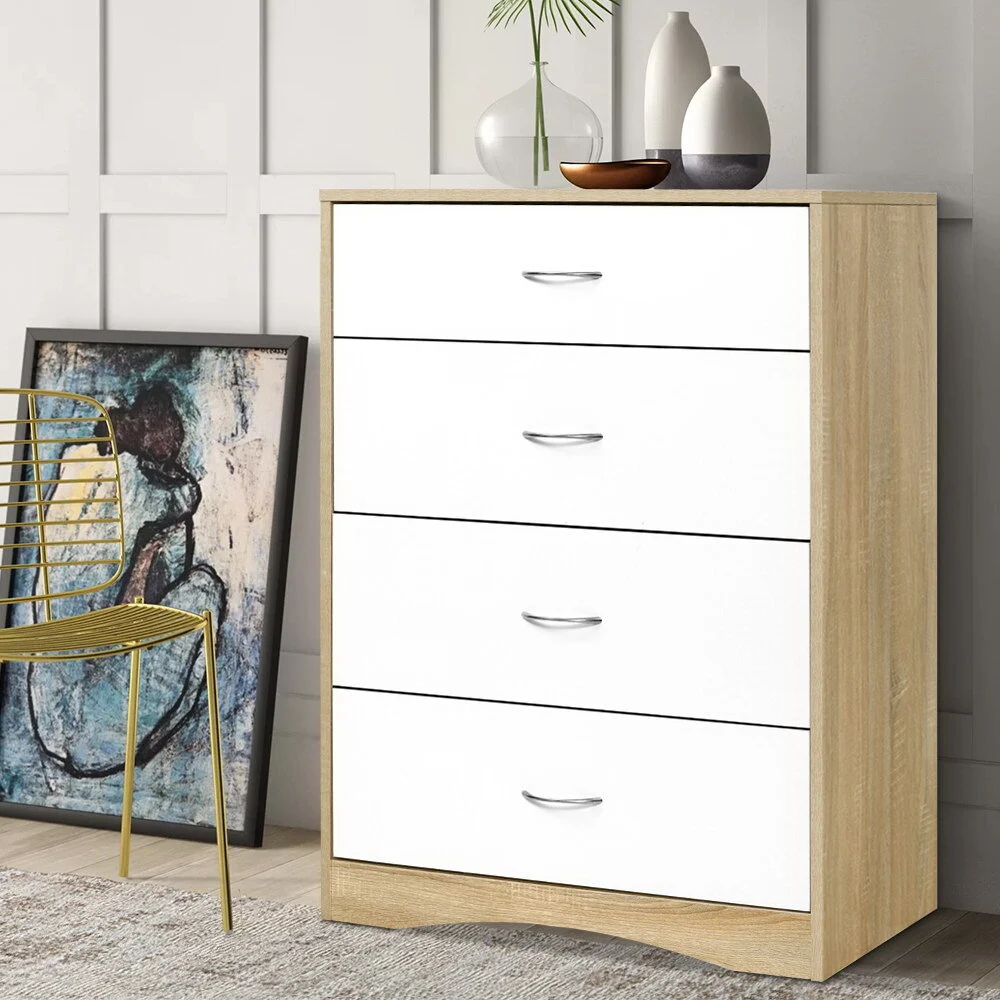 Artiss BURL Chest of 4 Drawers