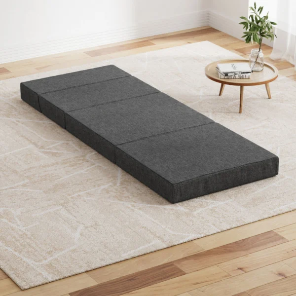 Giselle Bedding Foldable Mattress Folding Foam Bed Floor Mat – Grey