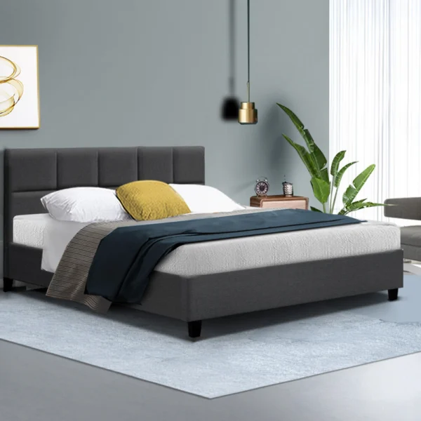 Artiss TINO Queen Bed Frame – Charcoal