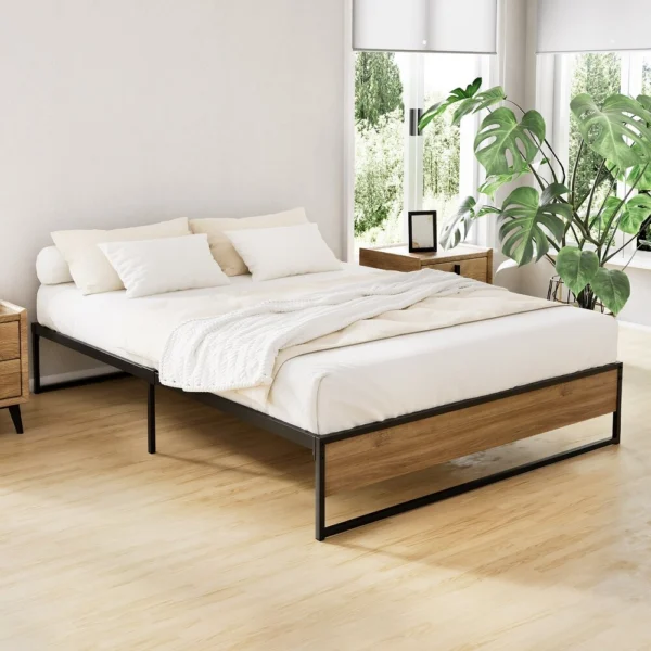 Artiss Bed Frame Metal Bed Base OSLO – Double
