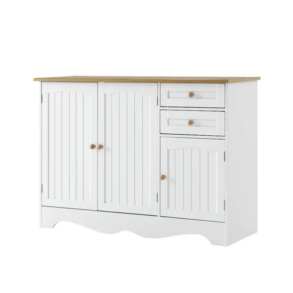 Artiss BERNE Buffet Sideboard 3 Doors – White