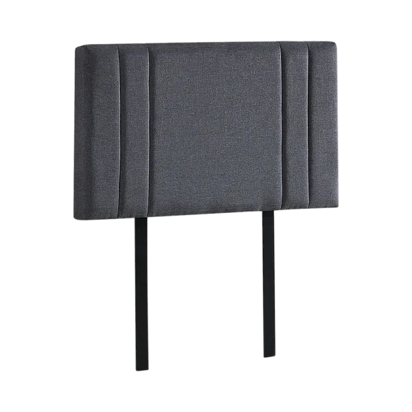 Linen Fabric Single Bed Deluxe Headboard Bedhead – Grey