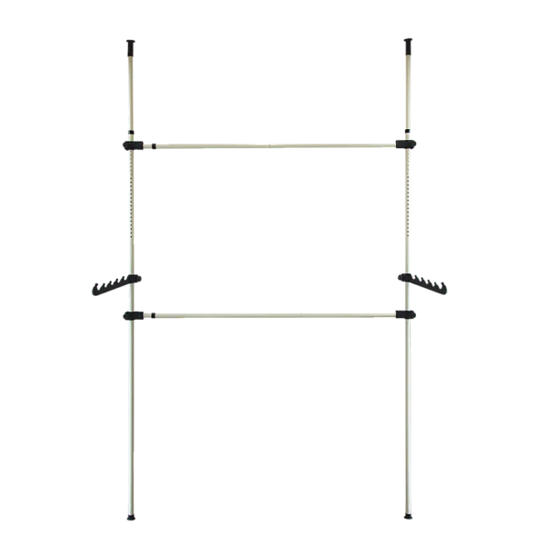 Heavy Duty Adjust Clothes Rail Storage Garment Shelf Hanging Display Stand Rack