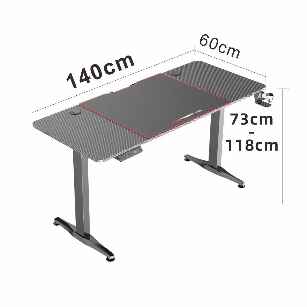 Gaming Standing Desk Home Office Lift Electric Height Adjustable Sit to Stand Motorized Standing Desk 1460