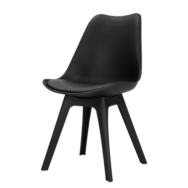Artiss Dining Chairs Set of 4 PU Leather Plastic DSW Replica – Black
