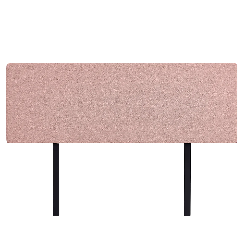 Linen Fabric King Bed Deluxe Headboard Bedhead – Pale Pink