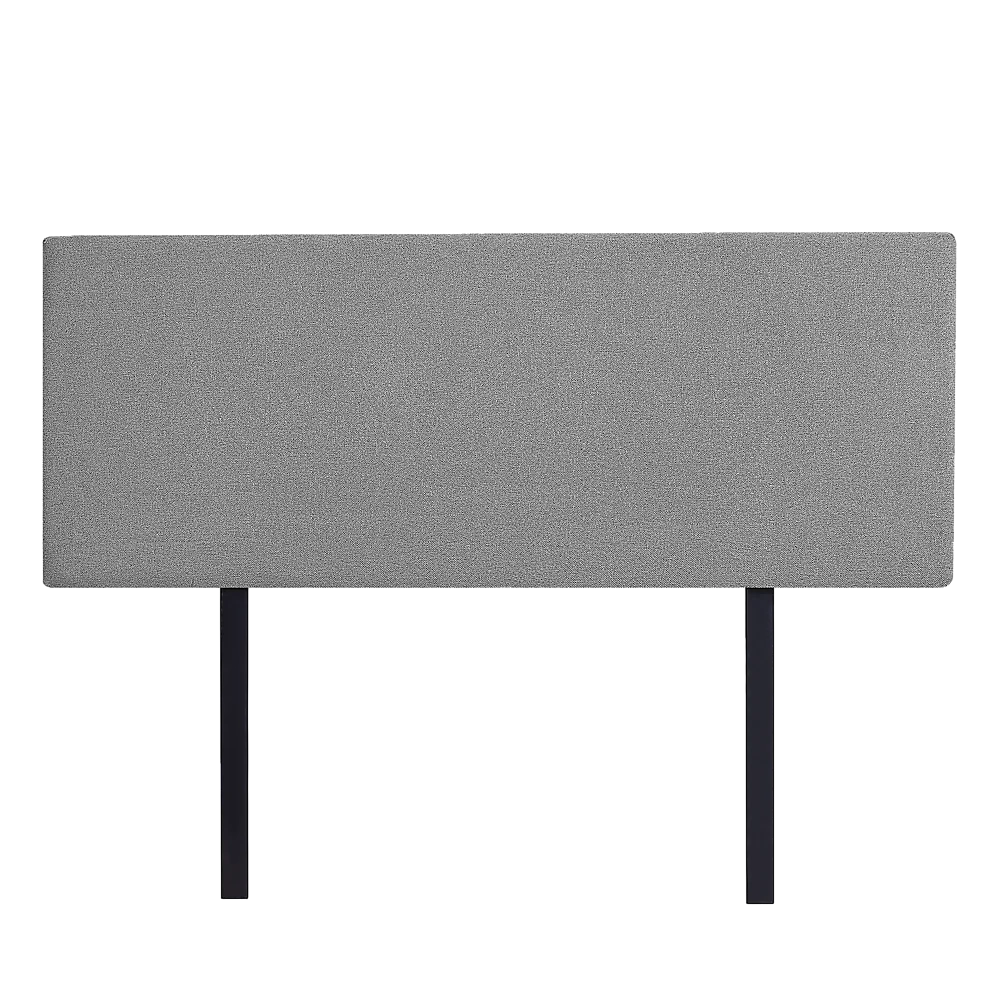 Linen Fabric Queen Bed Deluxe Headboard Bedhead – Night Ash
