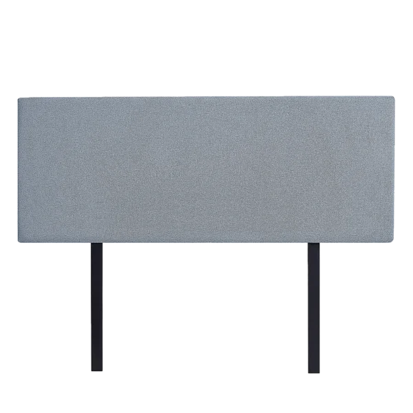 Linen Fabric Double Bed Deluxe Headboard Bedhead – Berlin Blue