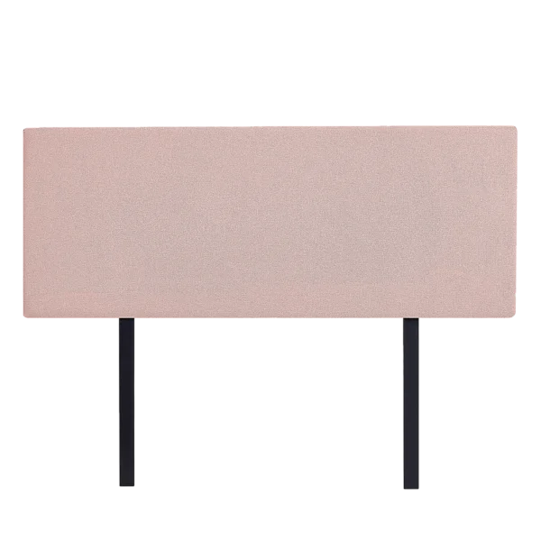 Linen Fabric Double Bed Deluxe Headboard Bedhead – Pale Pink
