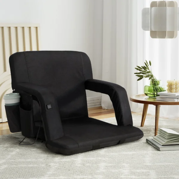 Artiss Lounge Sofa Bed with Armrest Heated Floor Recliner Futon Couch Folding Chair Cushion
