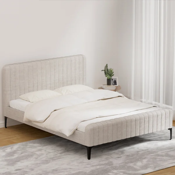 Artiss AMMY Queen Bed Frame – Beige