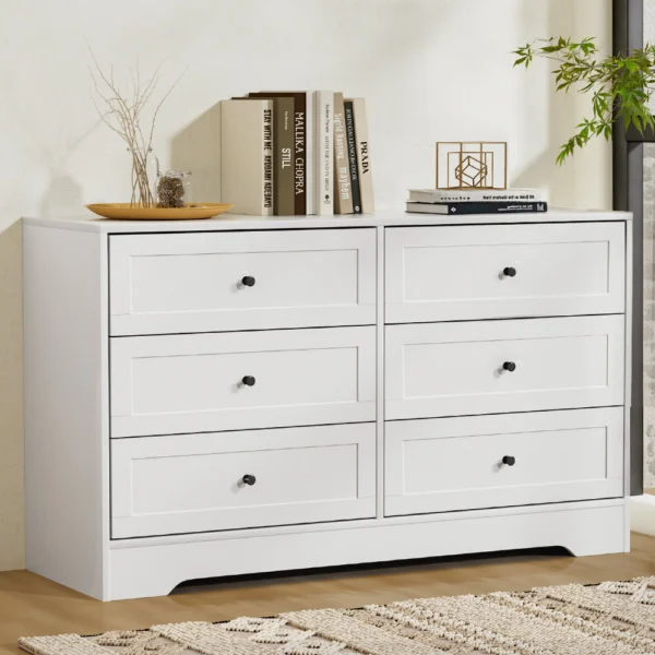 Artiss LEIF Chest of 6 Drawers – White