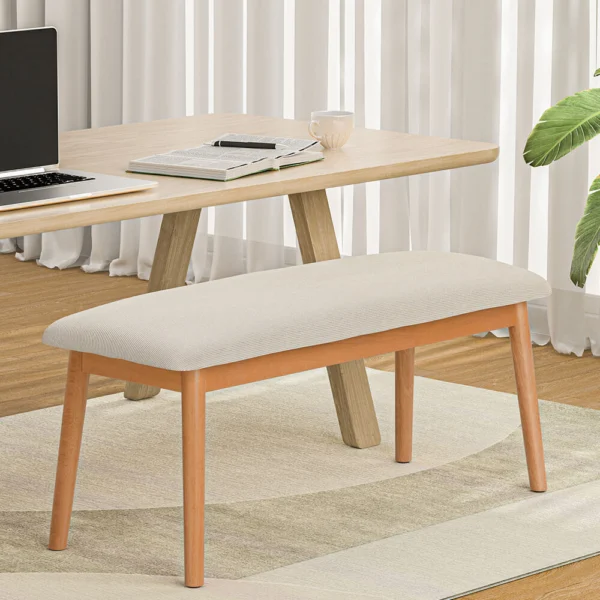 Artiss Dining Bench Upholstery Seat Wooden Chair 106 cm