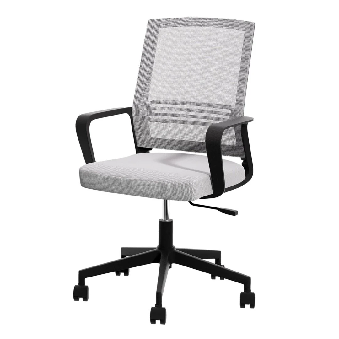 Artiss Mesh Office Chair Mid Back – Grey