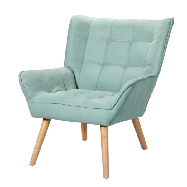 Artiss Armchair Lounge Chair Accent Chairs Sofa Linen Fabric Cushion Seat – Blue