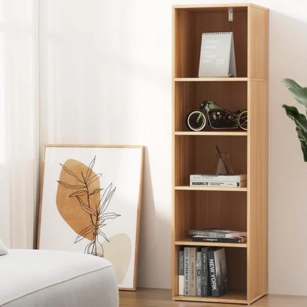 Artiss Bookshelf 5 Tiers MILO – Pine