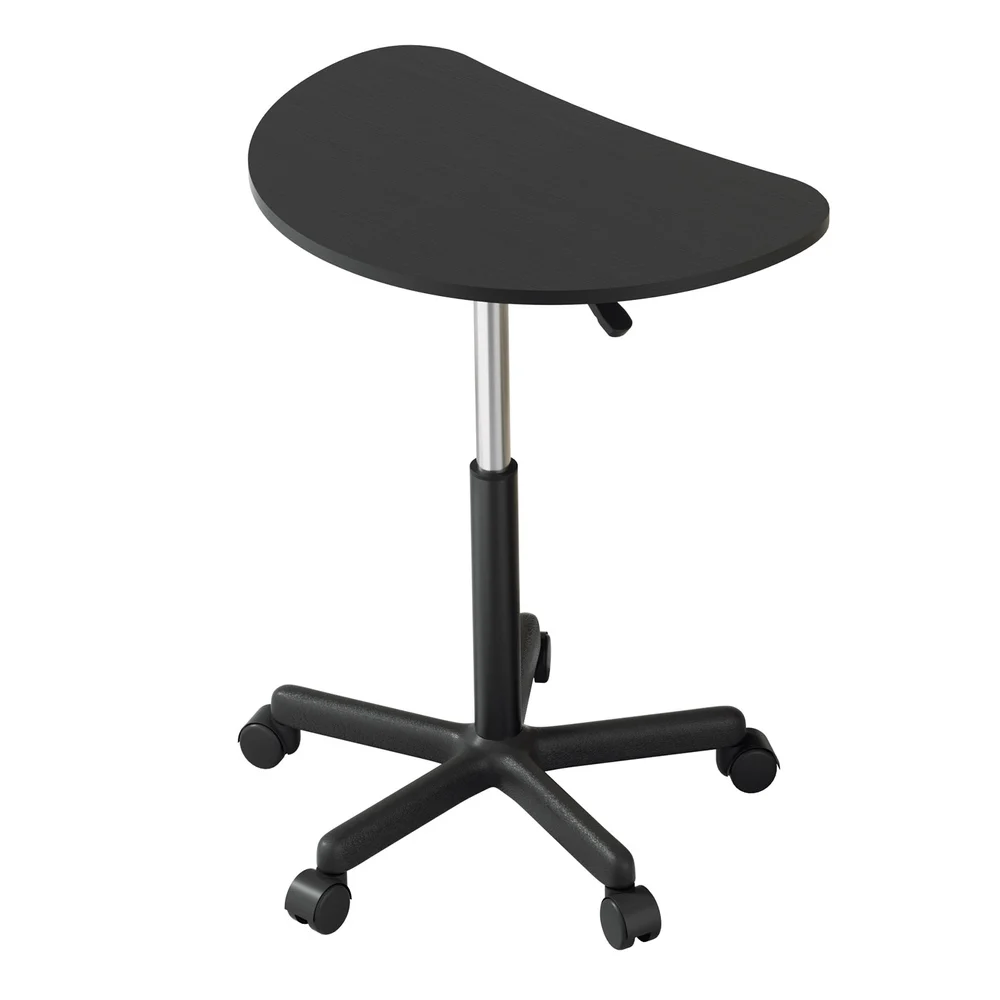 Artiss Laptop Desk Portable Height Adjustable Table Caster Wheels 60 cm – Black