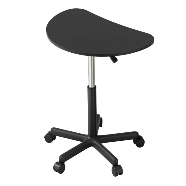 Artiss Laptop Desk Portable Height Adjustable Table Caster Wheels 60 cm – Black