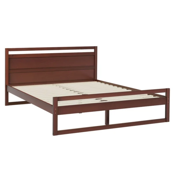 Artiss WITTON Queen Wooden Bed Frame – Walnut