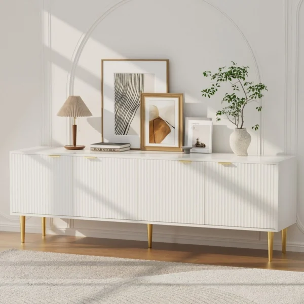 Artiss TV Cabinet Entertainment Unit Stand Storage 180 cm – White