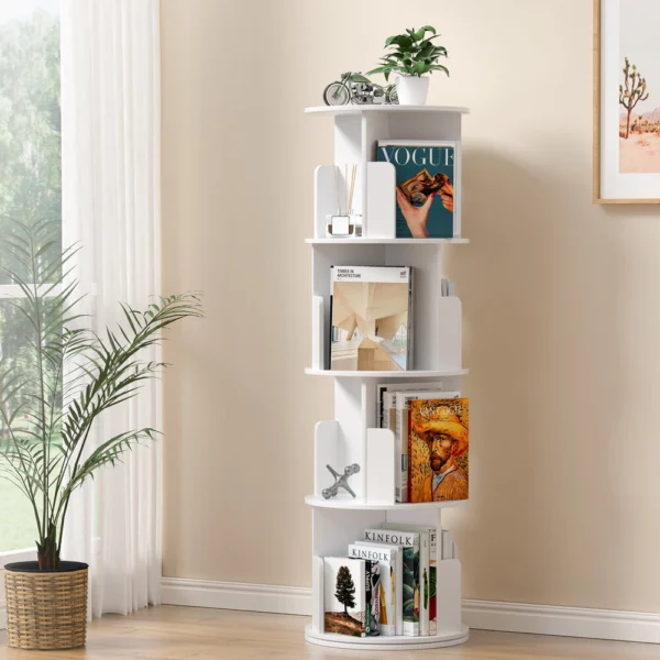 Artiss Bookshelf 4 Tiers EDIE – White