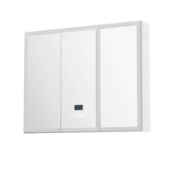 Bathroom Mirror Cabinet LED Light 900x720 mm Medicine Wall Storage