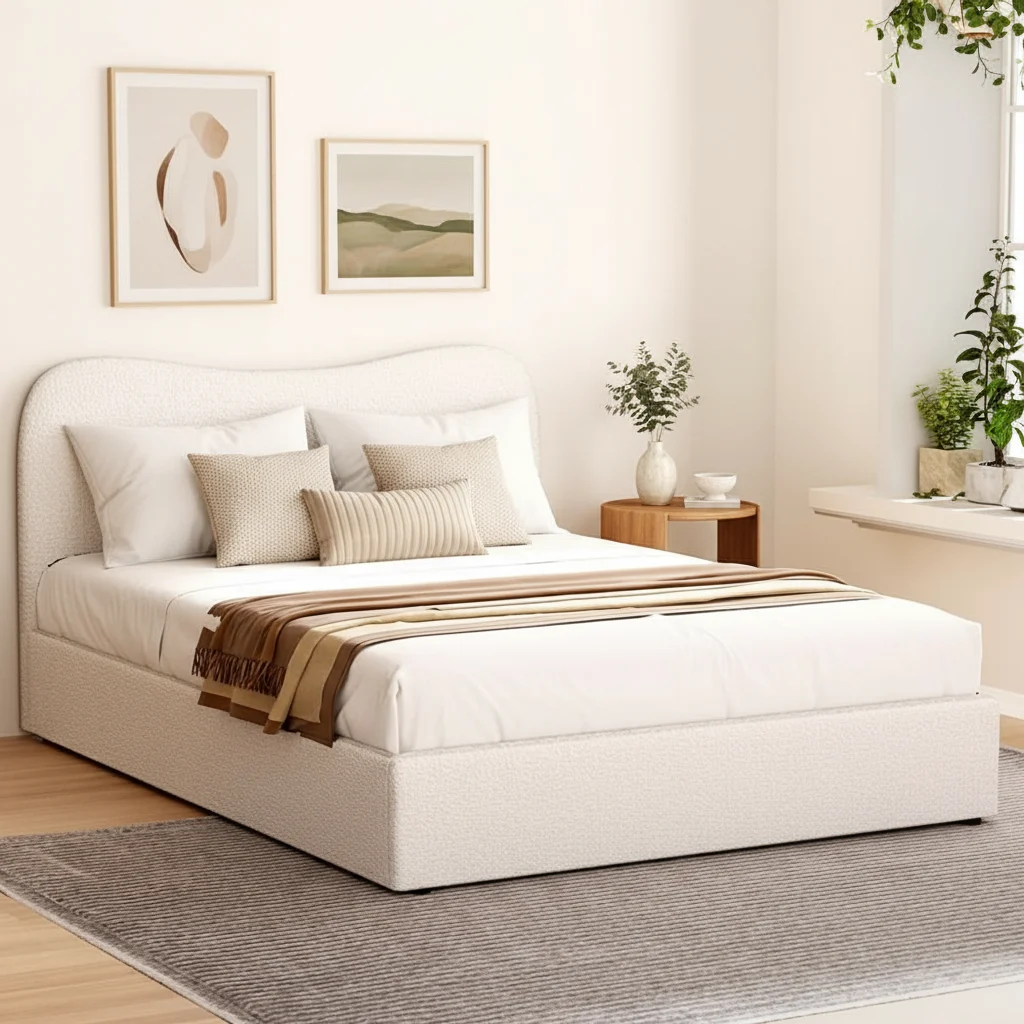 Artiss DARA King Boucle Bed Frame
