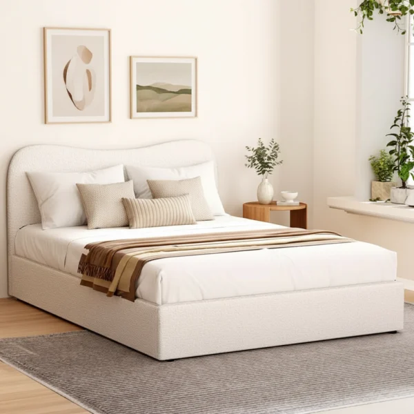 Artiss DARA Queen Boucle Bed Frame