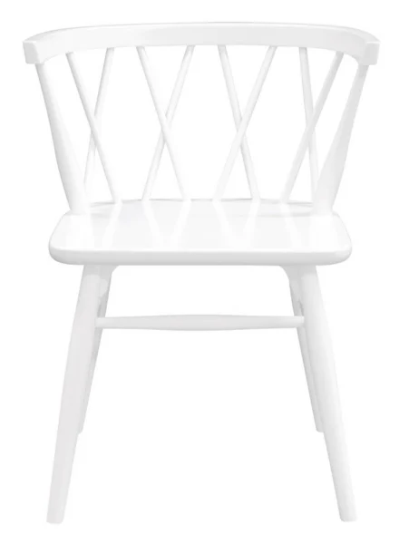 Sierra Cross Back Oak Chair – Set of 2 (White)