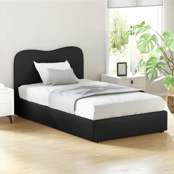Artiss DARA King Single Boucle Bed Frame