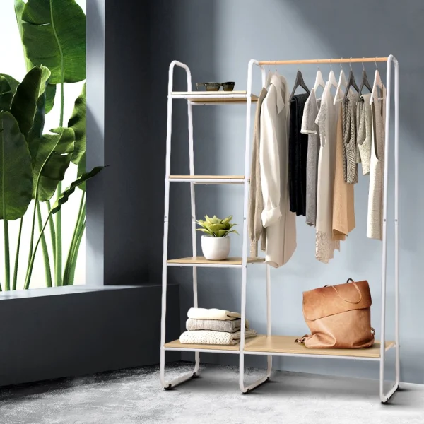 Artiss Wardrobe Clothes Rack Airer Coat Stand 150 cm