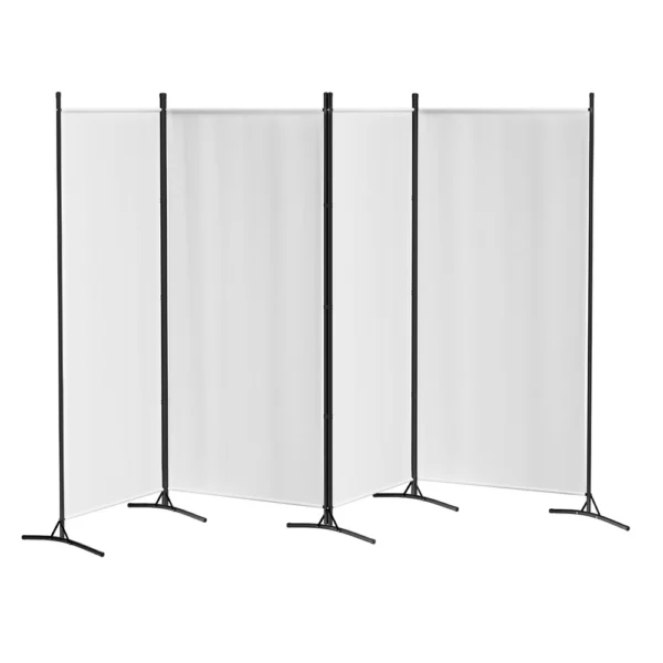 Artiss 4 Panel Room Divider Screen 345x180 cm Fabric – White