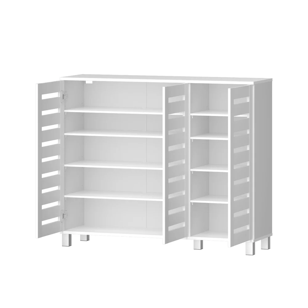 Artiss Shoe Rack Cabinet 30 Pairs Adjustable Shelf – White