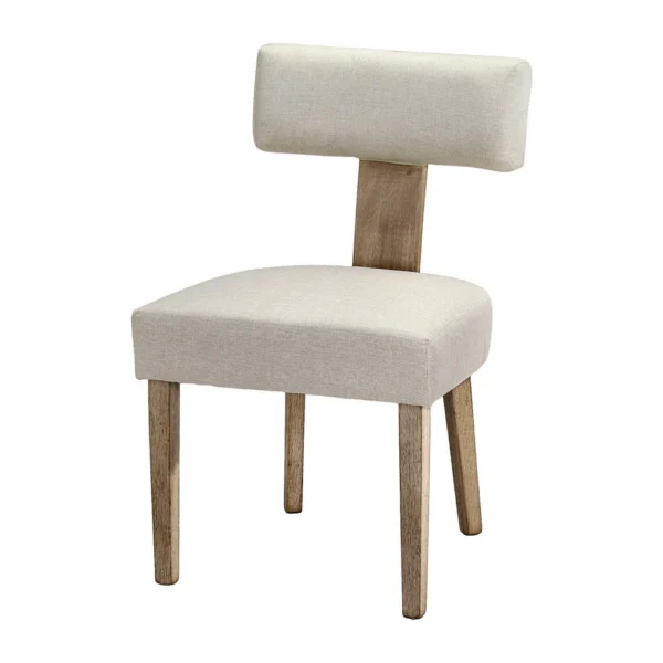 Artiss Linen Fabric Wooden Dining Chairs – Beige, Set of 4