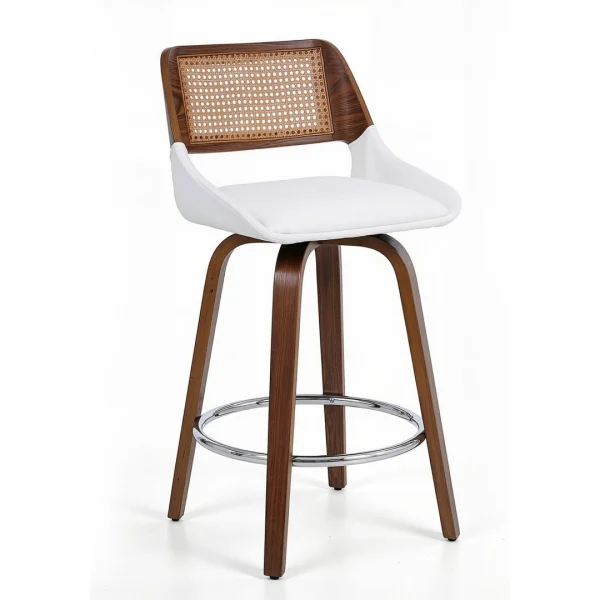 Artiss Wooden Bar Stools Swivel Kitchen Counter Stool Chair 60 cm Seat Height