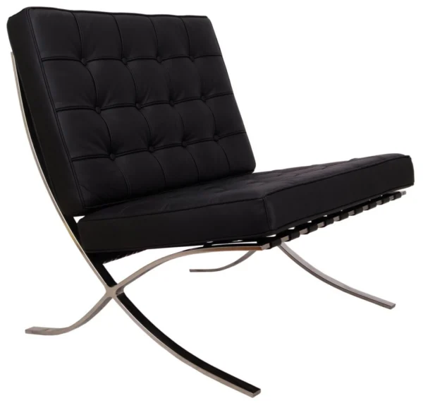 Black Barcelona Chair – Classic Version – Replica