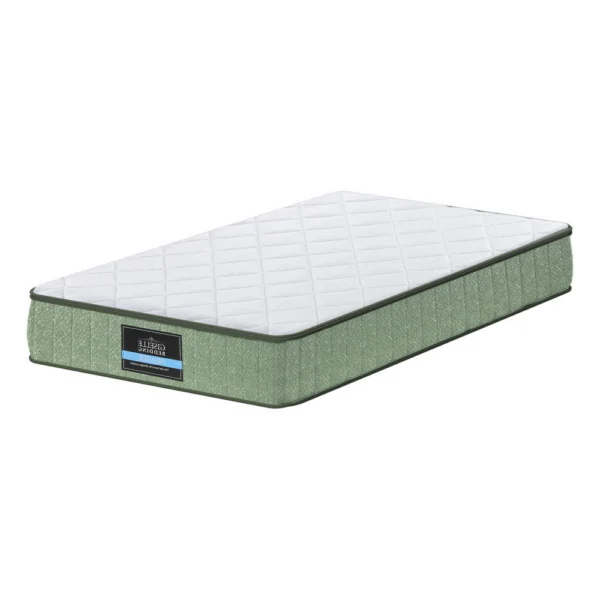 Giselle 25 cm Memory Foam Mattress Dual Layer Zipper Cover Cool Charcoal Foam Mattresses King Single