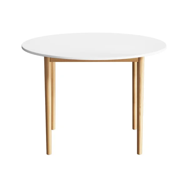 Artiss Dining Table Round White 108 cm Diameter Demi