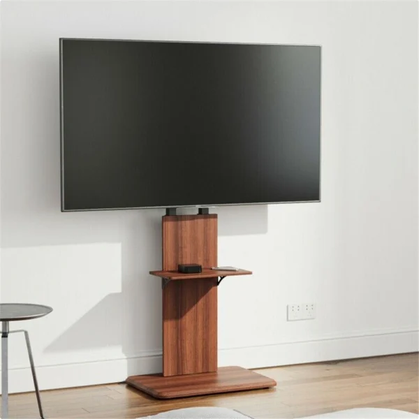 Heavy Duty TV Floor Stand Adjustable Mount 65 Black – Brown