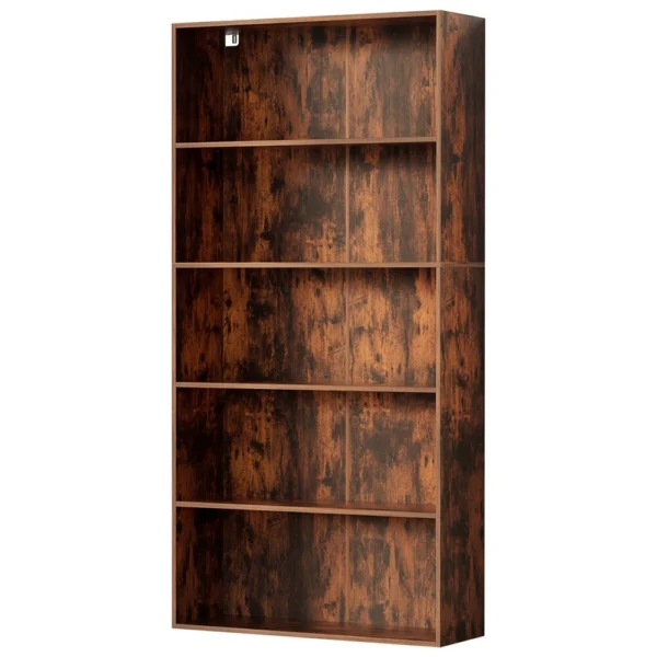 Artiss Bookshelf 5 Tiers – Walnut