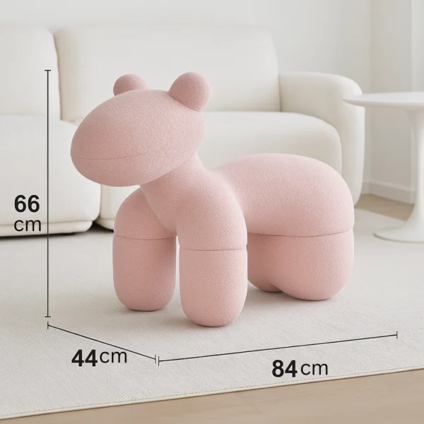 Lamb Stool Chair – Pink