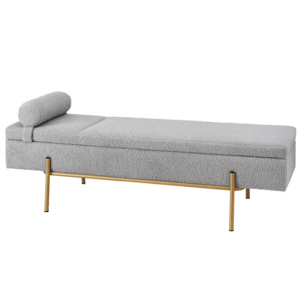 Artiss Storage Ottoman Bed 140 cm Pillow Foot Stool