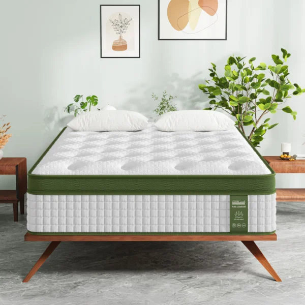 BedStory 34 cm King Single Latex Hybrid Mattress Medium Firm – 5 Zone Pocket Spring Bed for Pressure Relief Motion Isolation